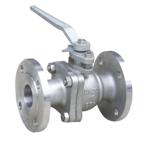 marine carbon steel flanged ball valve white background