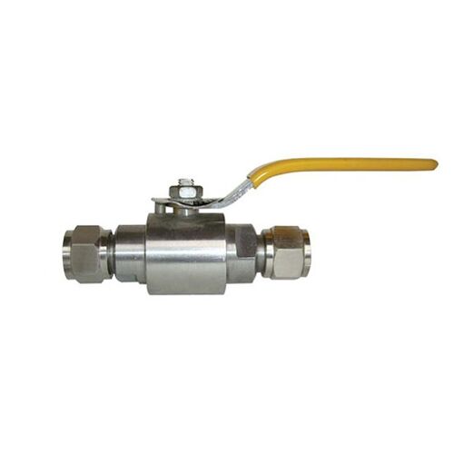 marine ferrule ball valve white background