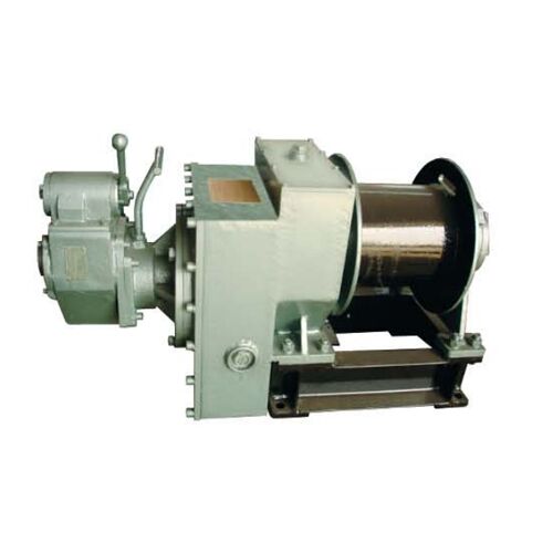 marine pneumatic mooring winch white background