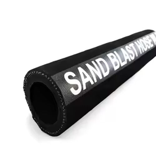 marine sand blast hose white background