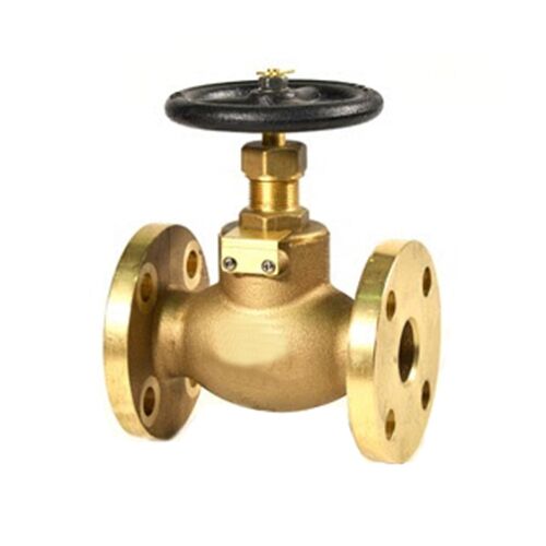 marine jis f7301 bronze globe valve white background